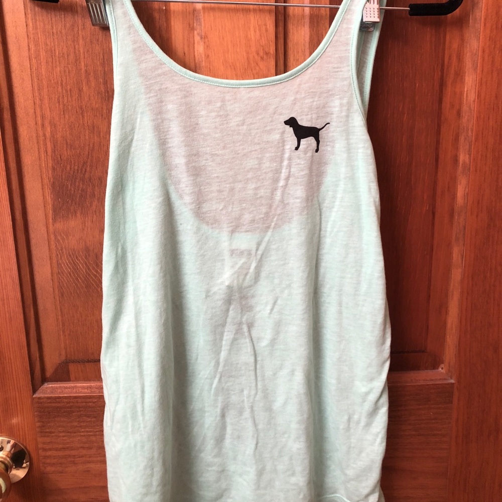 Pink, mint green tank✨